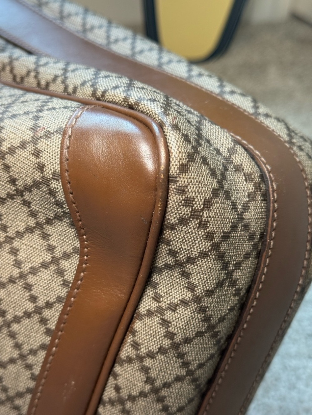 GUCCI Diamante Coated Canvas Messenger Bag - Picture 14 of 16